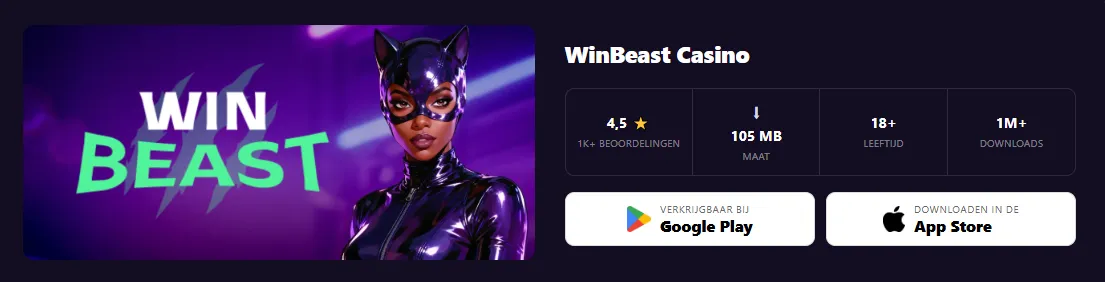 Winbeast Casino mobiele versie